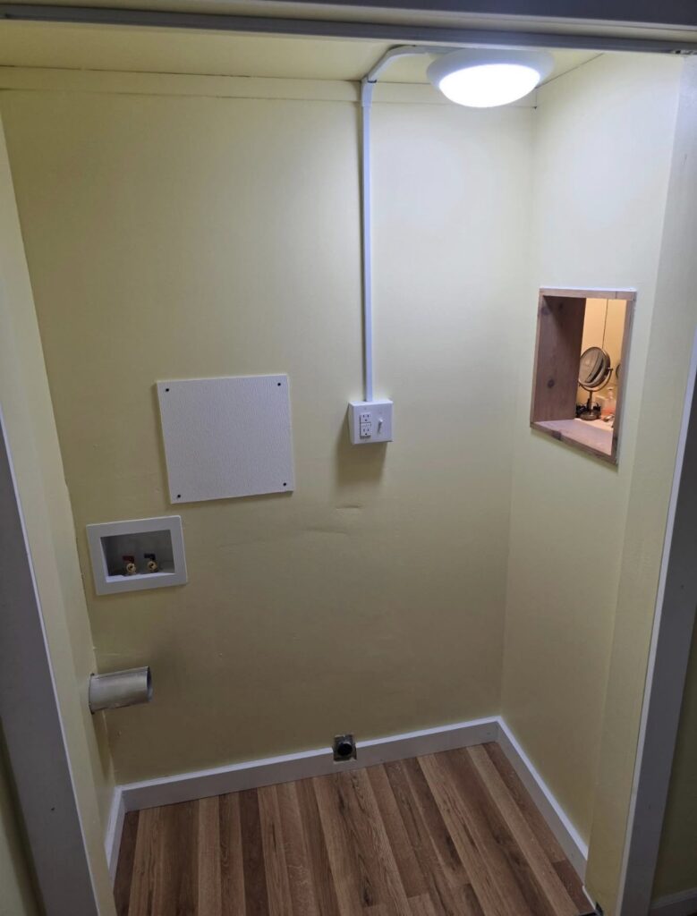 Upstairs Laundry Room Conversion in Leslie